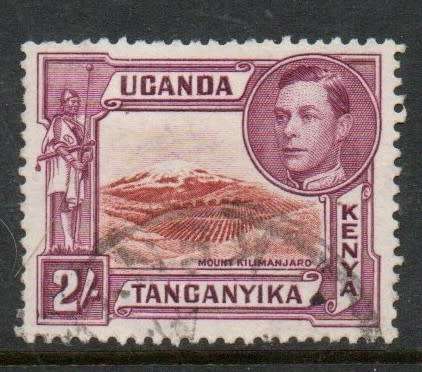 Kenya Uganda Tanganyika GVIR, 1938, 2/ , perf 13.25, used