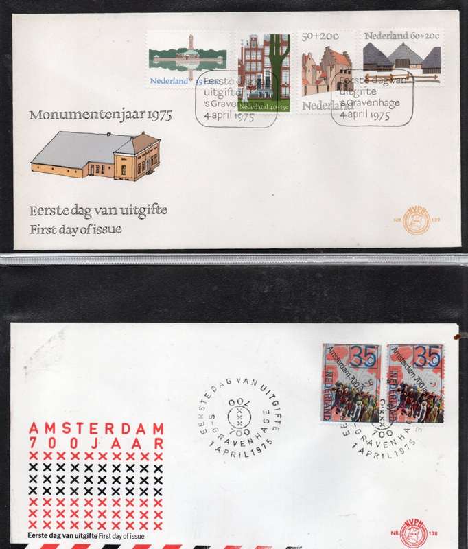 Netherlands, 1970s, 30 First Day Covers