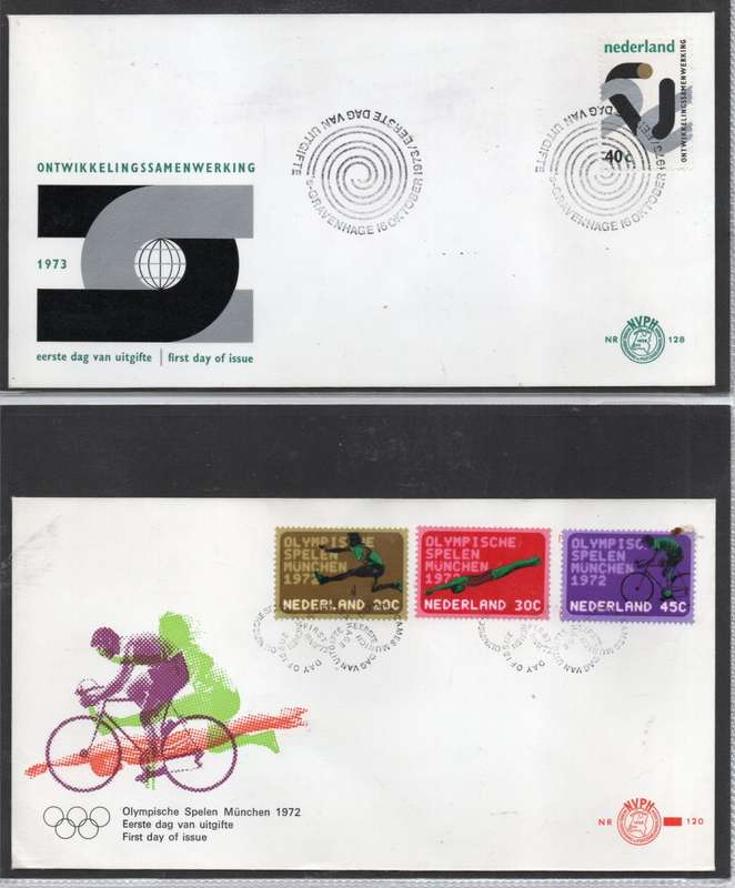 Netherlands, 1970s, 30 First Day Covers