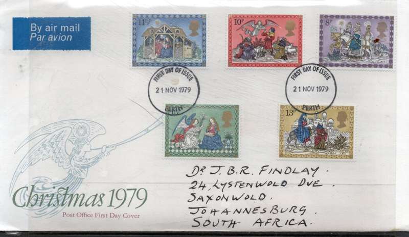 Great Britain EIIR FDCs, 1979, Police, Christmas, 1980 Birds, 1