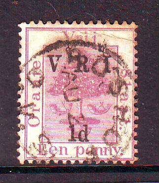 Orange Free State, 1900, V.R.I., 1d /1d, "BOSHOFF" c.d.s