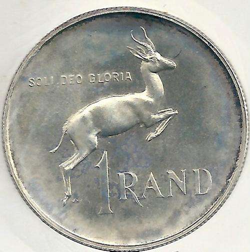 SOUTH AFRICA 1965E SILVER R1 - UNC