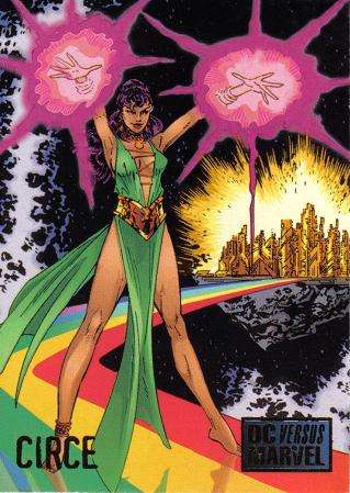 ### 95 DC vs Marvel (Circe) - "Villain" - Trading Card (NM7) ###