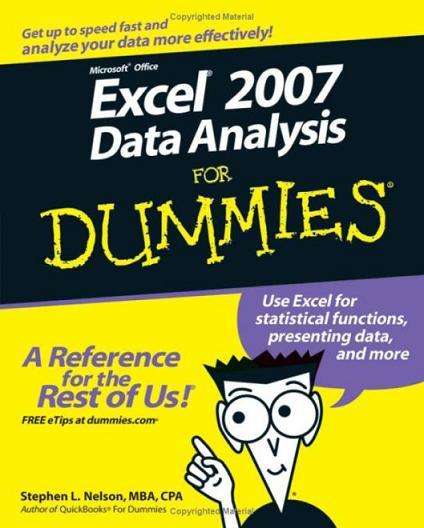 E-Book - Excel 2007 Data Analysis For Dummies (PDF format)