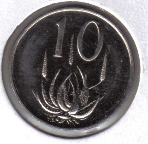 HALF PRICED - 1975 South Africa Nickel 10c - PRF #01