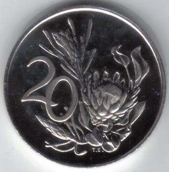 HALF PRICED - 1970 South Africa Nickel 20c - PRF #02