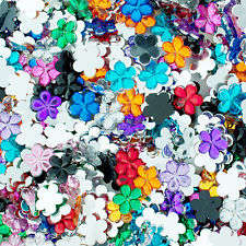 100 Pieces Flower Rhinestones for Scrapbooking/Cardmaking