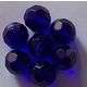 Sapphire Blue Facetted Glass Beads(6mm)-Pack of 10