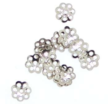 Nickle Filigree  Beadcaps(5mm)(pack of 50)