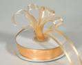 Peach Organza  Ribbon(per metre)(10mm)