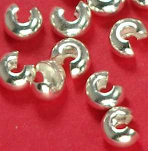 Silverplated Crimp Covers-Small(Pack of 5)