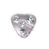 Clear Triangle  Acrylic Sparkle Beads