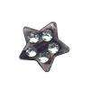 Black Star Acrylic Sparkle Beads