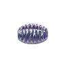 Blue Oval Acrylic Sparkle Beads(7mmx4mm)