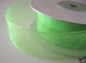 LIME GREEN ORGANZA RIBBON