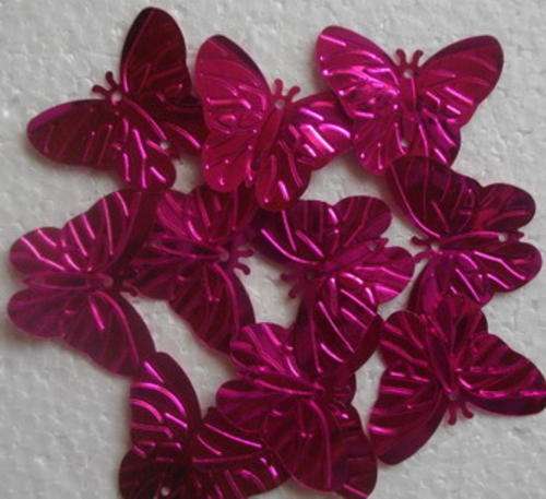 Cerise Foil Butterflies(20mmx30mm)
