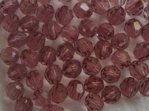 Mink Facetted Acrylic Beads(6mm)