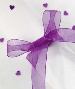 Deep Violet  Organza Ribbon (per metre)(10mm)