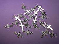 Nickle Cross Charms(15mm)