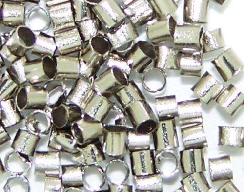 50 Nickle Crimp Beads(2mm)
