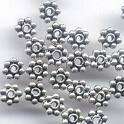 Bulk!!!!!!!!!!!!Nickle Daisy spacers(6mm)Pack of 50