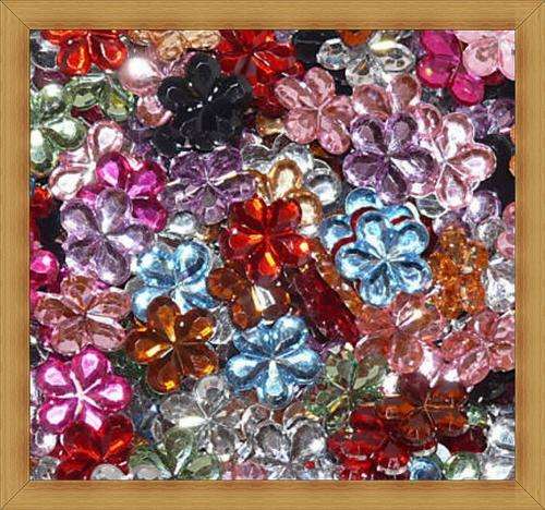 Assorted Flower Rhinestones(16mm)-Pack of 25