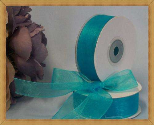 Organza Ribbon - Dark Turquoise(20mm)-Sold per metre