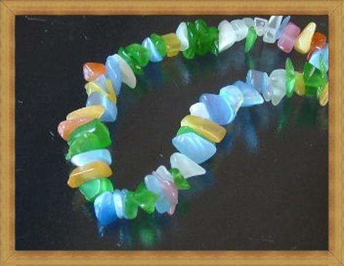 Cat's Eye Glass Chips(90cm Strand)