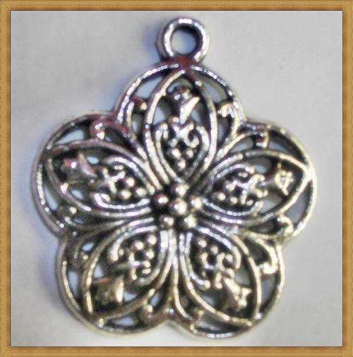 Nickle Flower Pendant(25mm)