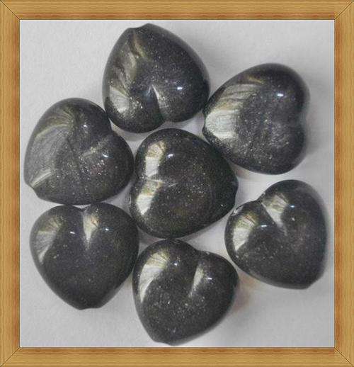 Acrylic Marble Heart Beads(14mmx14mm)