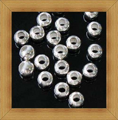 BULK!!!!!Nickle Round Spacers(3mm) - pack of 50