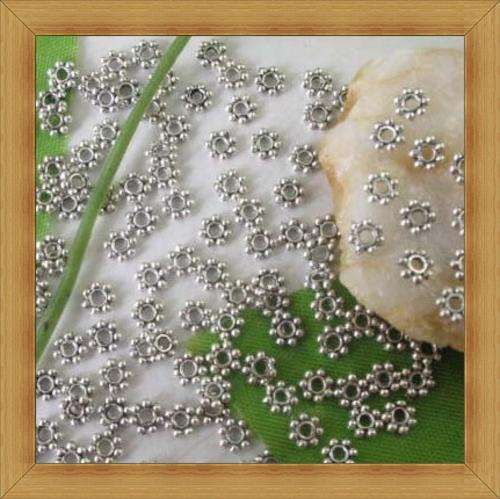 Nickle Daisy spacers(4.8mm)Pack of 10