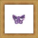 Purple Sparkle Butterfly  Beads