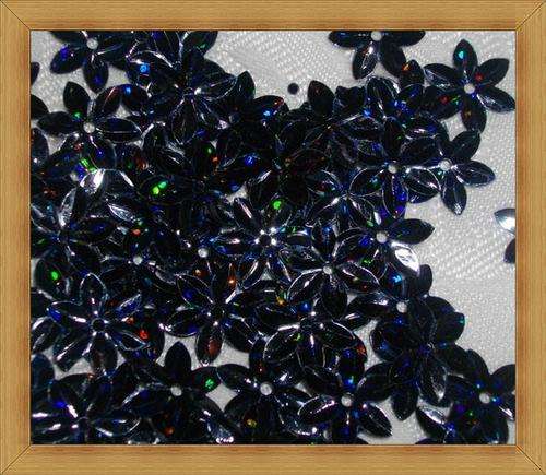 Laser Flower Pailettes - BLUE(12mm)-Pack of 50