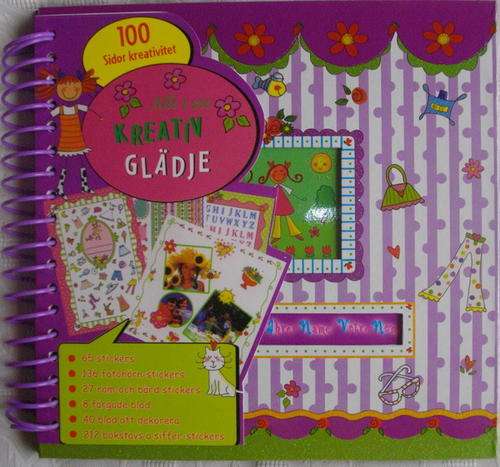 Scrapbook Album with Stickers,Borders and More