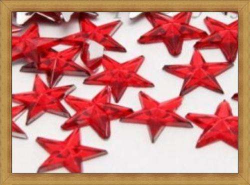 Star Flatback Rhinestones - Red(11mm) - Pack of 10