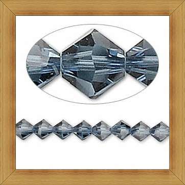 Swarovski Crystal Bicones(3mm) -MONTANA (Pack of 10)