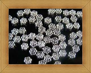 Nickle Rose Spacers(5mm) - pack of 20