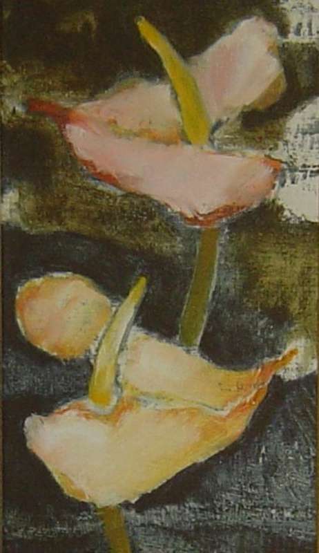 MICHAEL HEYNS  "Varkore"  -  oil on board  -  30 x 15 cm