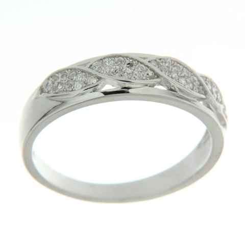 Solid 925 Sterling Silver & CZ ring size 10# + 2.96g