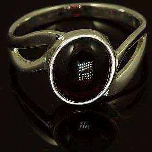 Original KAM jewelry: 925 Sterling Silver and natural Garnet ring