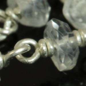 Original KAM jewelry: Solid 925 Sterling Silver and Natrual Moonstone necklace - 5.788g, 55cm