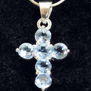 925 sterling silver pendant with natural mined Topaz
