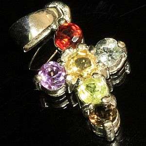 925 sterling silver pendant with natural mined Gemstones
