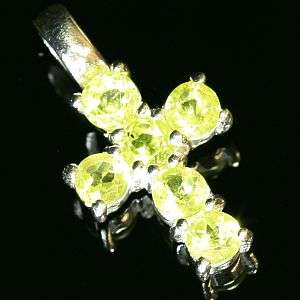 925 sterling silver pendant with natural mined Peridot