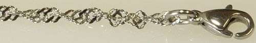 Stainless steel necklace chain 43cm 1.519g