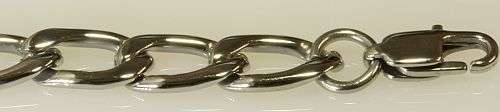 Stainless steel bracelett chain 22cm 11.445g