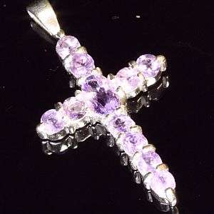 925 sterling silver pendant with natural mined Amethyst