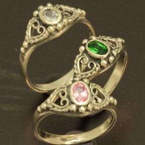 Solid 925 Sterling silver ring, size 7.5