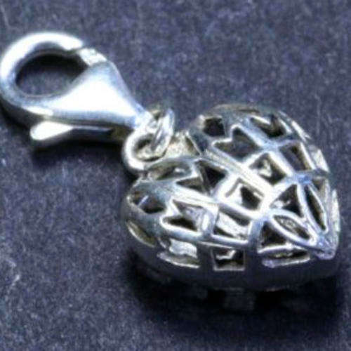 Solid 925 Sterling Silver Charm 22mm + 1.24g
